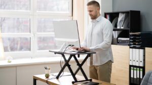adjustable standing desk for laptops